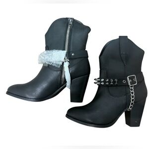 Current Mood goth cowboy boots size US 8 brand new